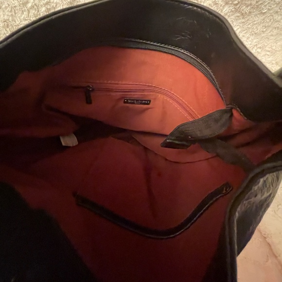 David Jones Paris Black Buttery Soft Faux Leather Shoulder Bag - Picture 6 of 10